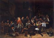 Jan Steen Prince-s Day,Interior of an inn with a company celebration the birth of Prince William III oil on canvas